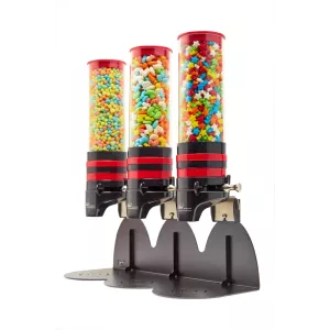 Distributeur de garnitures glaces et pâtisseries rouge