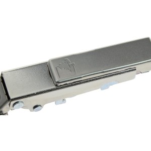 Charnière Harpe II, boîtier à visser, entraxe de fixation 52 mm, coudure 0 mm