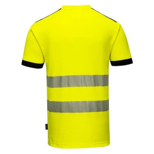 T-Shirt Haute visibilité PW3 Jaune/Noir - T181
