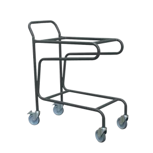 Chariot porte-bacs 2 niveaux capacité 100 kg
