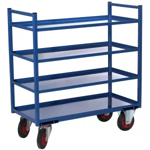 Servantes multi-niveaux avec 4 à 8 plateaux capacité 400 kg