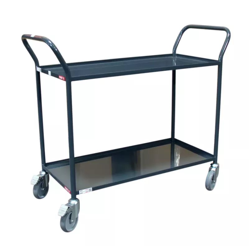 Servante 2 plateaux tôle avec rebord 935 x 435 mm capacité 200 kg