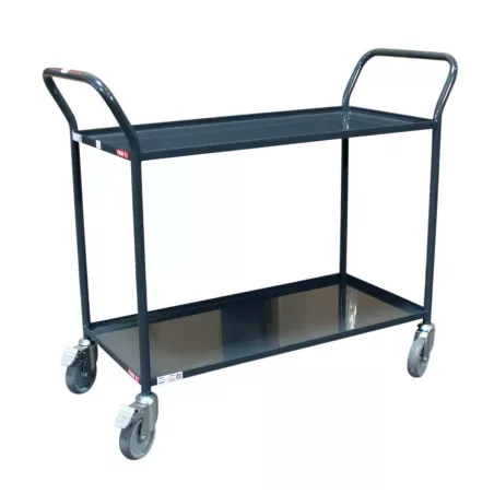 Servante 2 plateaux tôle avec rebord 935 x 435 mm capacité 200 kg