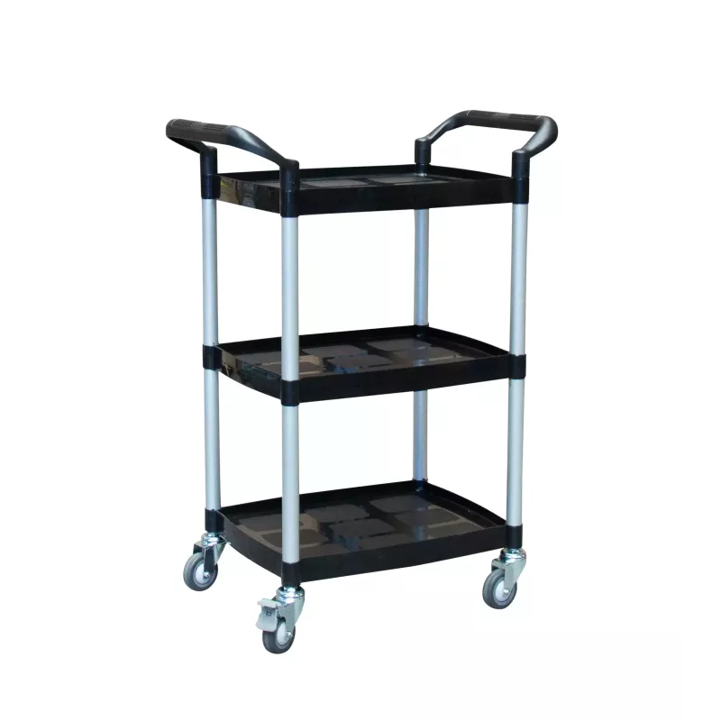 Desserte 3 plateaux plastique 475 x 365 mm capacité 135 kg
