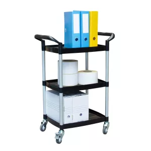 Desserte 3 plateaux plastique 475 x 365 mm capacité 135 kg
