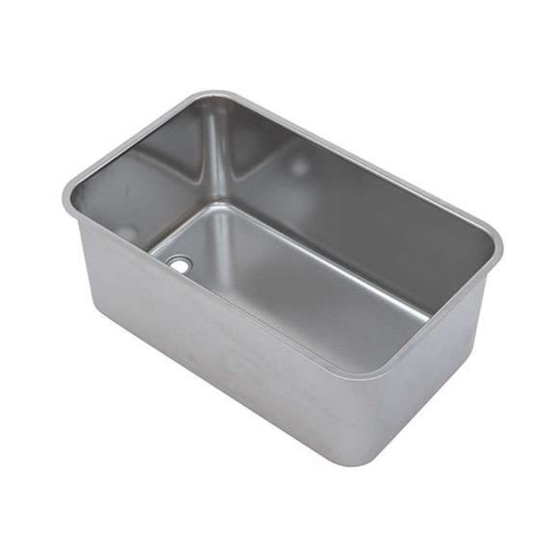 Bac bain-marie inox à souder 1/1 - avec ouverture 3/4