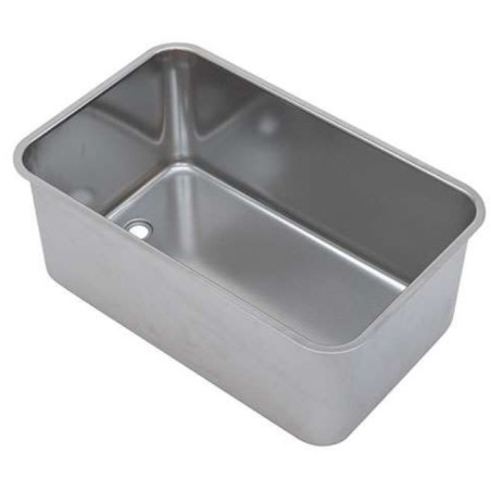Bac bain-marie inox à souder 1/1 - avec ouverture 3/4