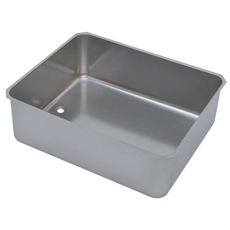 Bac bain-marie inox à souder 2/1 - avec ouverture 3/4