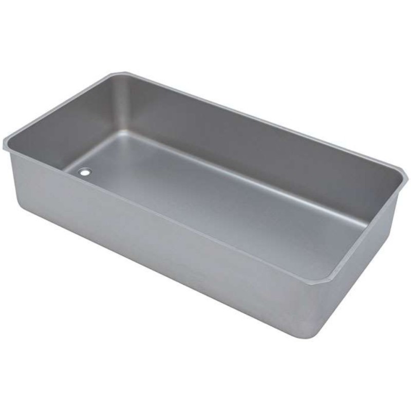 Bac bain-marie inox à souder 3/1 - avec ouverture 3/4
