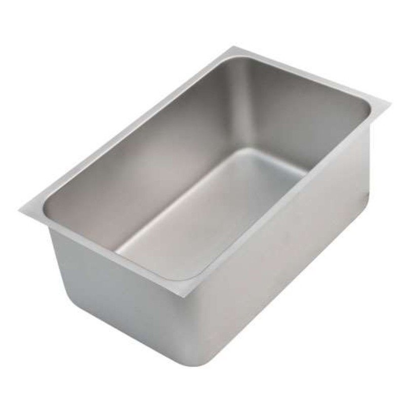 Bac bain-marie 510x310x215 sans évacuation - AISI 304 (GN1/1)