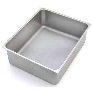 Bac bain-marie 630x510x340 - sans évacuation - AISI 304 (GN2/1)