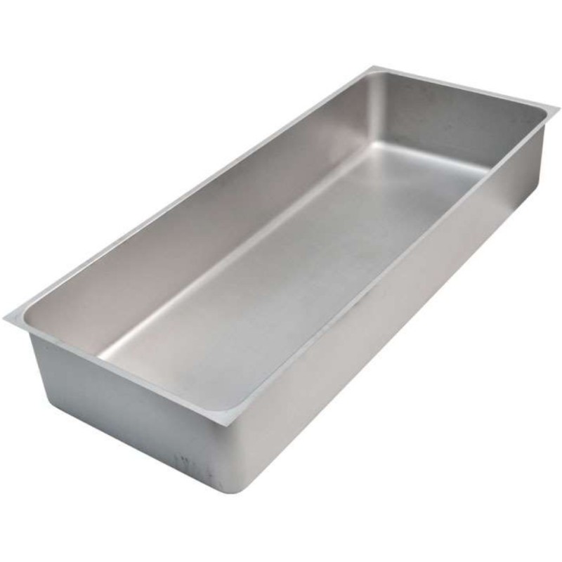 Bac bain-marie 1280x510x230 - sans évacuation - AISI 304 (GN4/1)