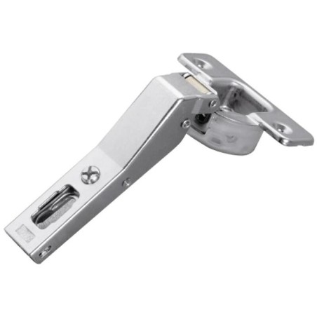 Charnières amorties 110° pour angle 45° - à visser - entraxe 48 - à recouvrement