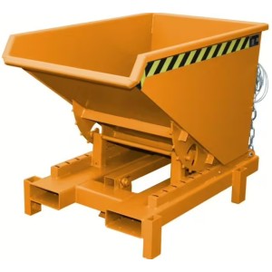 Benne basculante pour charges lourdes jusqu'à 4000 kg orange