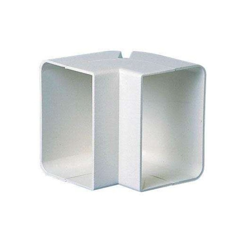 Coude extérieur 90° - 70mm pour goulotte blanc