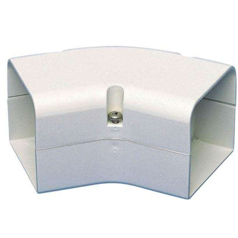 Coude plat 45° - 70mm - D070 blanc