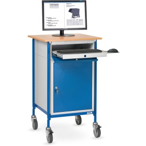 Pupitre roulant pour poste informatique