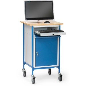 Pupitre roulant pour poste informatique