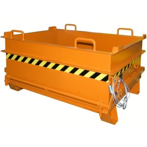 Benne BTP vidage par le fond jaune