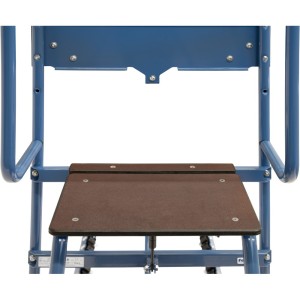 Chariot pour pneumatiques avec marchepied et support de sécurité