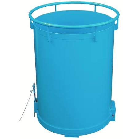 Conteneur à déchets cylindrique à fond  ouvrant