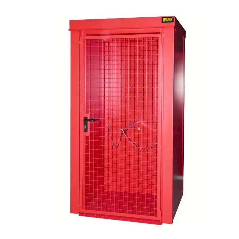 Box de stockage 12 bouteilles de gaz rouge