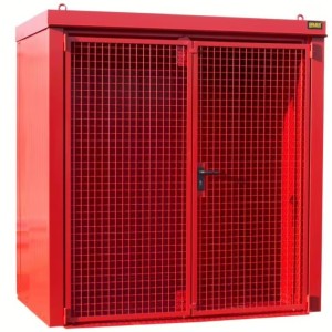 Box de stockage 28 bouteilles de gaz orange