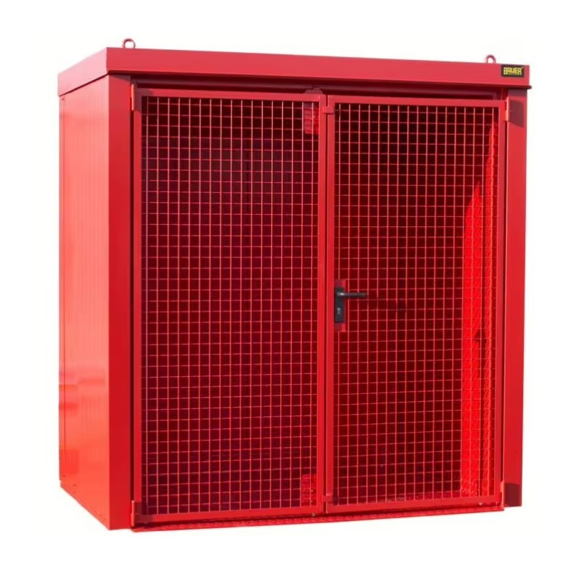 Box de stockage 28 bouteilles de gaz rouge