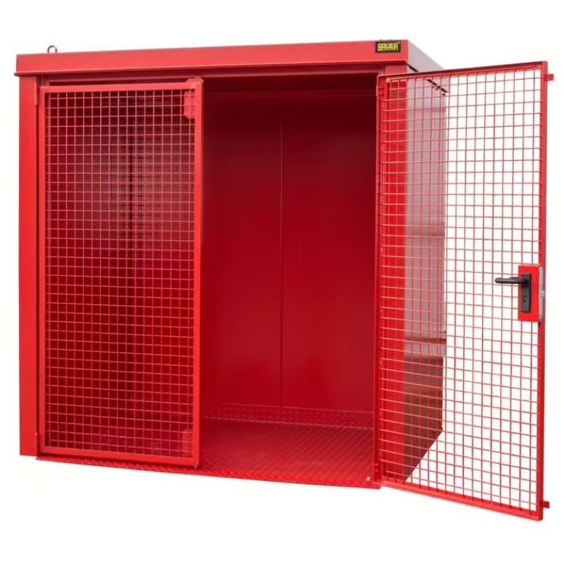 Box de stockage 40 bouteilles de gaz rouge