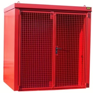 Box de stockage 40 bouteilles de gaz rouge