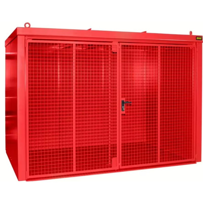Box de stockage 60 bouteilles de gaz rouge