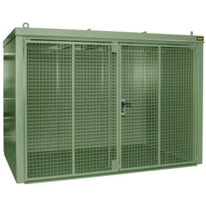 Box de stockage 95 bouteilles de gaz vert