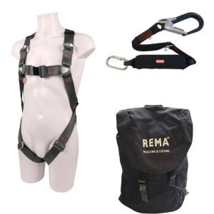 Kit Harnais  de sécurité avec Absorbeurs de Chute à Sangle et sac à dos - REMA