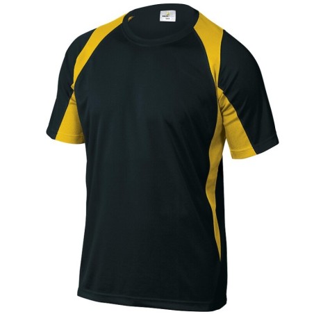Tee-shirt Bali bicolore - DELTA PLUS noir et jaune