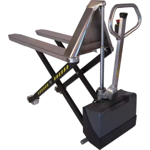Transpalette haute levée électrique en inox 1000 kg