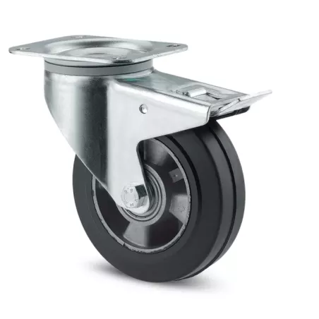 Roulette pivotante à frein 200mm - 400 kg - TENTE
