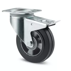 Roulette pivotante à frein 160mm - 350 kg - TENTE