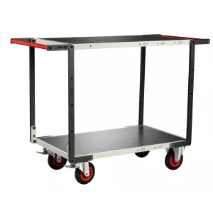 Servantes Flatpack 2 plateaux tôle galva double poignées 400 kg - FIMM