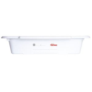 Bac à diviseuse avec zone de traçabilité inscriptible - 600 x 400 mm - blanc - Gilac