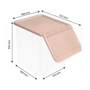 Couvercle rose pour bac à ingrédient 40 L - Gilac