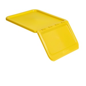 Couvercle pour bac à ingrédients 40 L et 80 L - jaune - Gilac