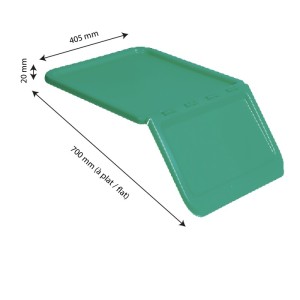Couvercle pour bac à ingrédients 40 L et 80 L - Vert - Gilac