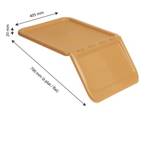 Couvercle pour bac à ingrédients 40 L et 80 L - Beige - Gilac