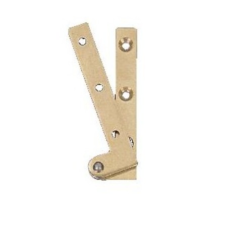 Pivots coudés avec doubles lames - laiton poli longueur 80 mm