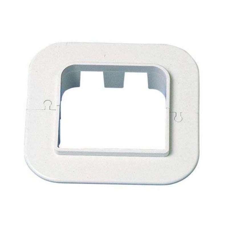 Rosette murale - 70mm blanc