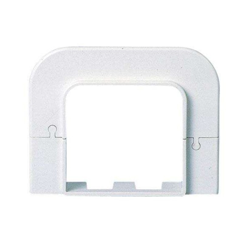 Demi-rosette murale - 70mm blanc