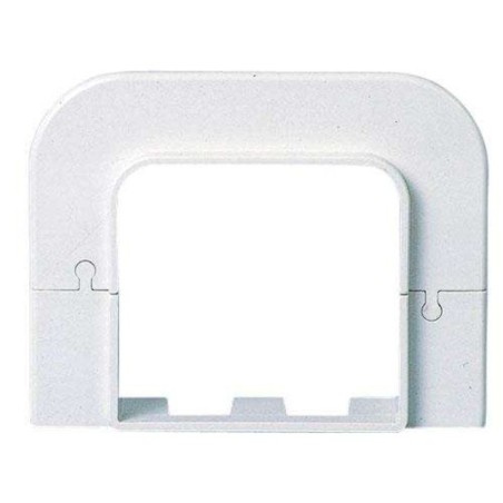 Demi-rosette murale - 70mm blanc