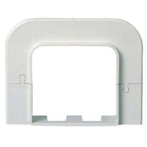 Demi-rosette murale - 70mm blanc