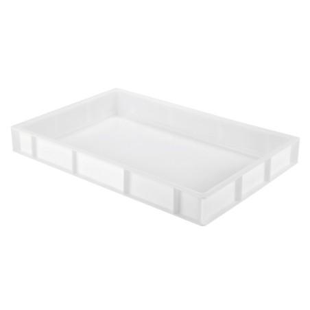 Bac à pâtons 600 x 400 x 76 mm 14 Litres - Gilac blanc