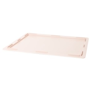 Couvercle pour demi bac à pâtons 400 x 300 x 30 mm rose poudré - Gilac